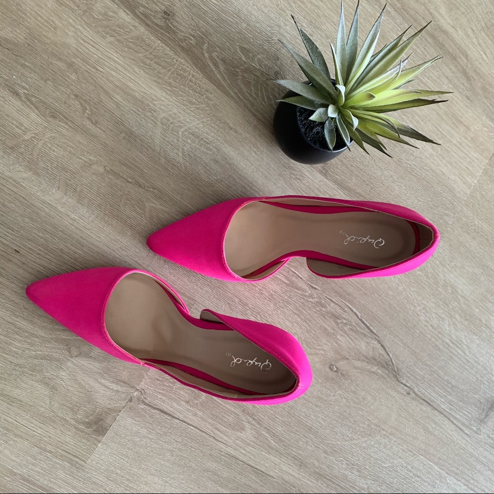 Qupid Hot Pink pumps